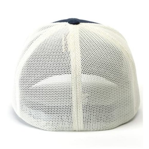 Cinch Men's S/M Flexfit American Flag Logo Baseball Cap Hat Navy - Picture 2 of 2